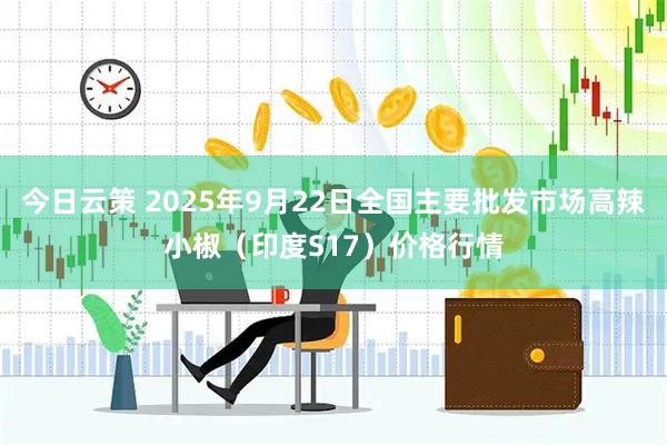 今日云策 2025年9月22日全国主要批发市场高辣小椒（印度S17）价格行情