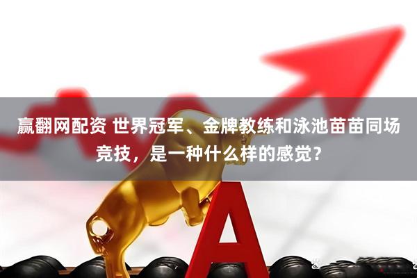 赢翻网配资 世界冠军、金牌教练和泳池苗苗同场竞技，是一种什么样的感觉？